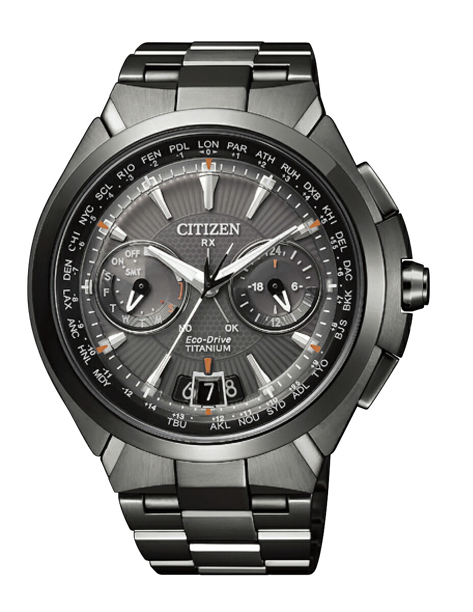 CITIZEN - □【展示品】CITIZEN アテッサ チタン デイデイト グレー系