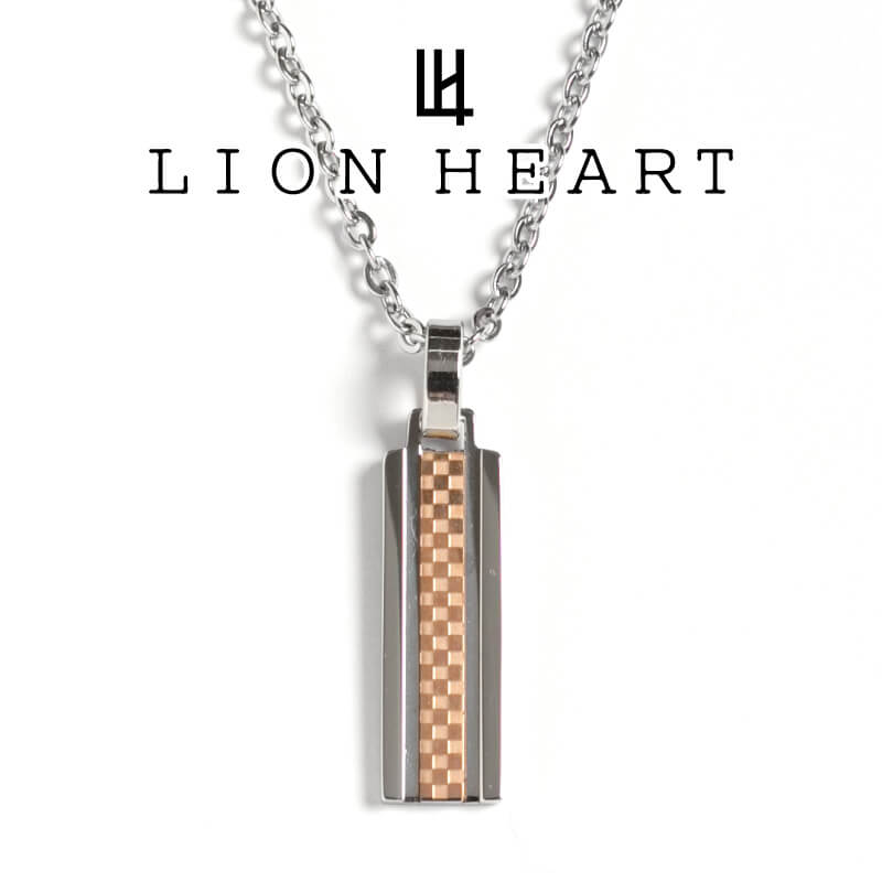 【本日最終！お買い物マラソン★10日01:59まで】ライオンハート ネックレス メンズ LION HEART プレートペンダント 04N141SL ステンレスネックレス【店頭受取可能商品】