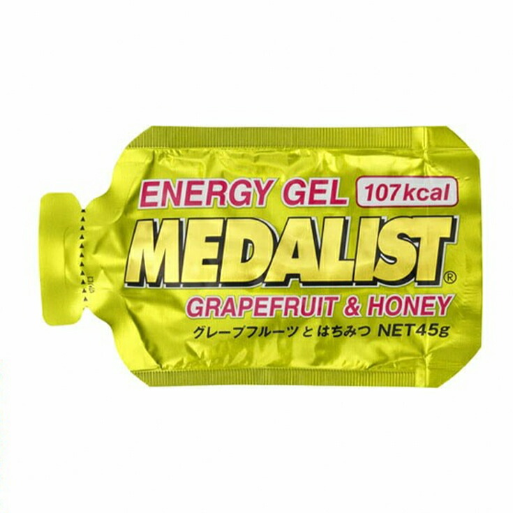 【楽天市場】メダリスト エナジージェル グレープフルーツ MD-GEL-G 陸上 ランニング用品 エネルギー補給サプリメント フルマラソン