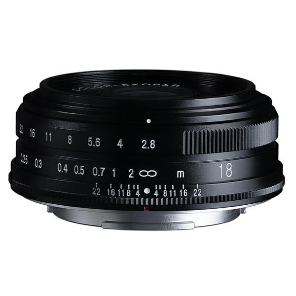 《新品》フォクトレンダー 〔フジXマウント用〕COLOR-SKOPAR 18mm F2.8 Aspherical ブラック Voigtlander カラースコパー｜カメラの八百富　店