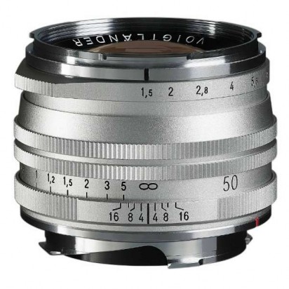 《新品》フォクトレンダー 取り替えっこ水晶体  NOKTON Vintage Line 50粍 F1.5 Aspherical II MC 〔マルチ厚地の外套〕 SV しろがね色 VM 〔VMマウント用〕 Voigtlander ノクトン
