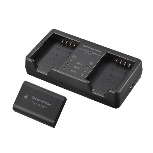 楽天市場】OM SYSTEM リチウムイオン 充電池 充電器 セット SBCX-1