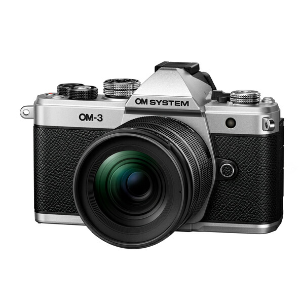 《新品》OM SYSTEM OM-3 12-45粍 F4.0 PRO一揃いの道具 しろがね色 鏡鑑受け答え一眼写真器 ミラーレス一眼カメラ-カメラ・ビデオカメラ・光学機器-デジタルカメラ