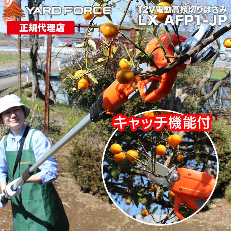 【百貨店大売り出し 33%OFF P10倍】 高枝切りバサミ 切り落とすバサミ  2way12Ｖコードレス電動高枝切りバサミハンデ 申し受ける式  コードレス YARDFORCE ヤードフォース LX-AFP1-JP 引きうける最大限度1年6ヶ月