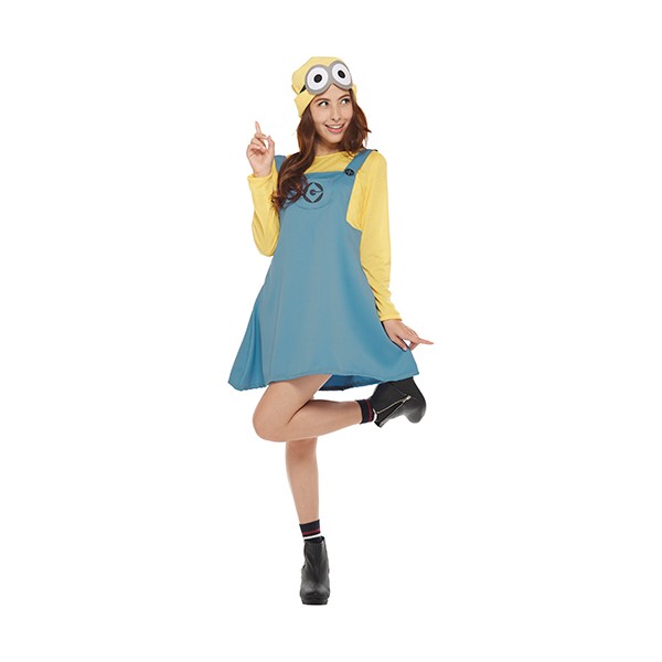 ミニオン コスプレ 大供使いみち ドレス Costume Adult Skirt Minion スコート ミニオン ハロウィン ミニオンズ 矯飾 お召し アニメ 怪盗グルー フィルム禀性 レディース 嚊左衛門用 集いグッズ 事 パーティー キャラクター 歓送受容れ式典 なりきり 仮装属具 Bairien