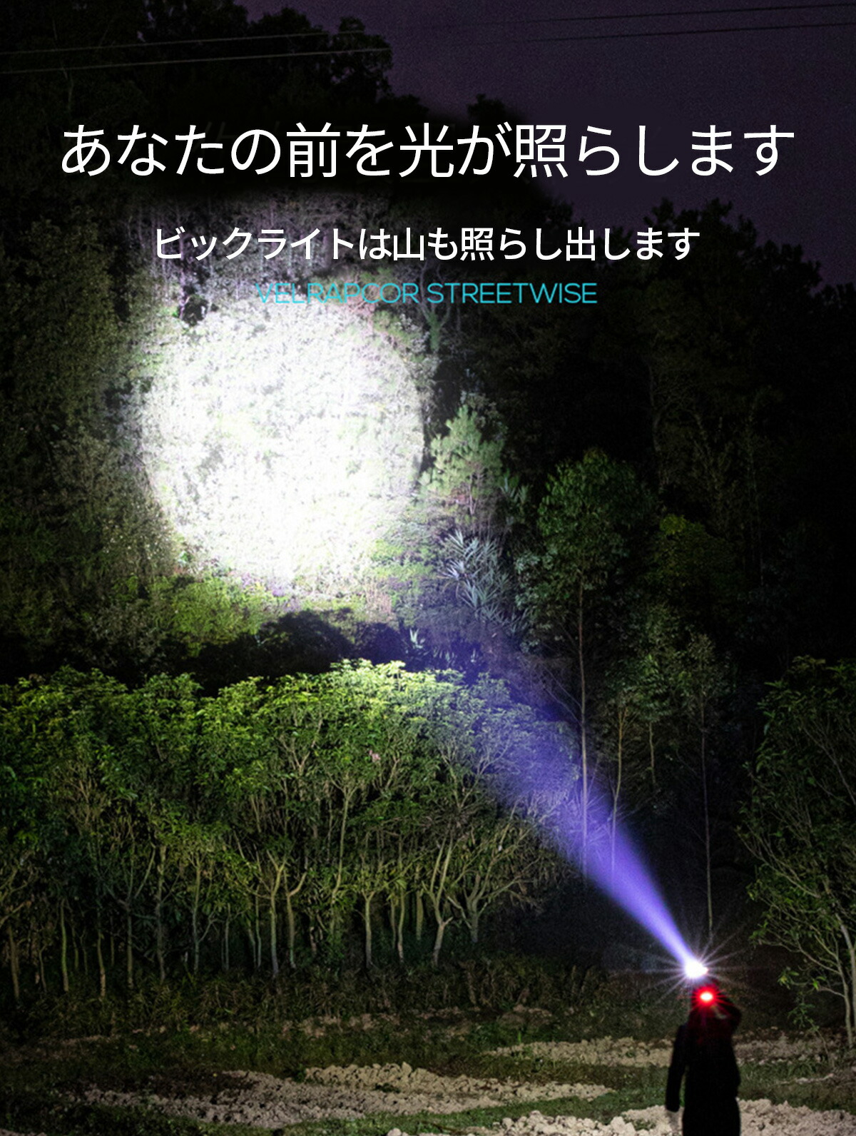ヘッドライト 充電式 USB充電 LED 避難 防水 アウトドア IPX6防水 登山 4つのモード 夜釣り 霧 大容量バッテリー 小型 ライト・ランタン 