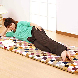 ムートンパッチワーク ごろ寝シーツ 70×180cm【天然 羊毛 シーツ ベッド 布団 カバー 敷き布団 高品質 】☆お得☆|やさしさON-LINE