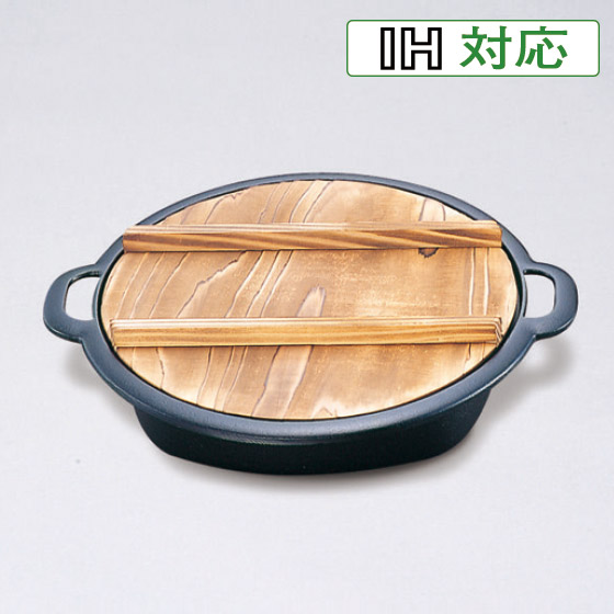 南部鉄器 すき焼き兼用餃子鍋 IH対応(100V・200V) 【南部鉄 すきやき すき焼き用鍋 岩鋳 日本製 ih対応 鉄鍋】 【NT7】|やさしさON-LINE