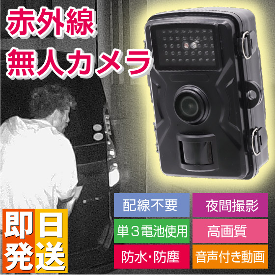 楽天市場】赤外線無人撮影カメラ 〈SDカード32GB付き〉ファミラ