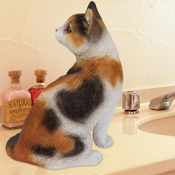 ネコ　置物 楽天市場】猫の置物 くろ猫 黒猫 N13445 キャット