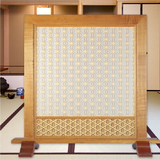 楽天市場】組子 菱型飾り衝立（白糸） 1連 ついたて パーテーション