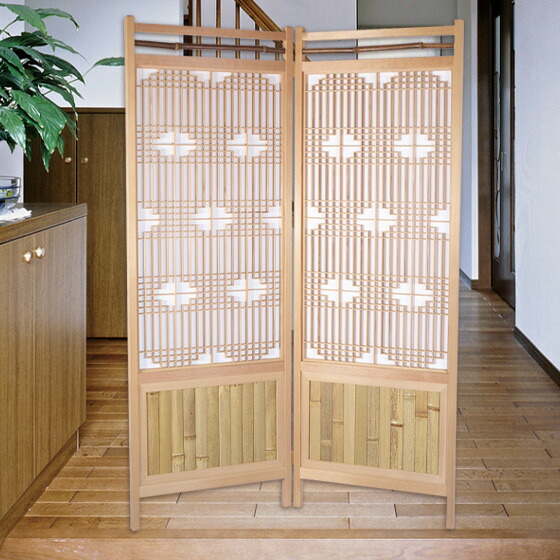 【一点物】【最高峰の組子屏風】　四面組子屏風　パーテーション 一点物】【最高峰の組子屏風】 四面組子屏風 パーテーション