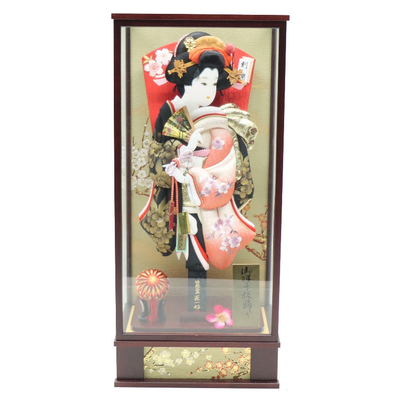羽子板 ケース飾り 花梨 20号 匠一好 高さ79cm 花梨塗ケース (2024-ys137) ケース入り お正月飾り 初節句 お祝い
