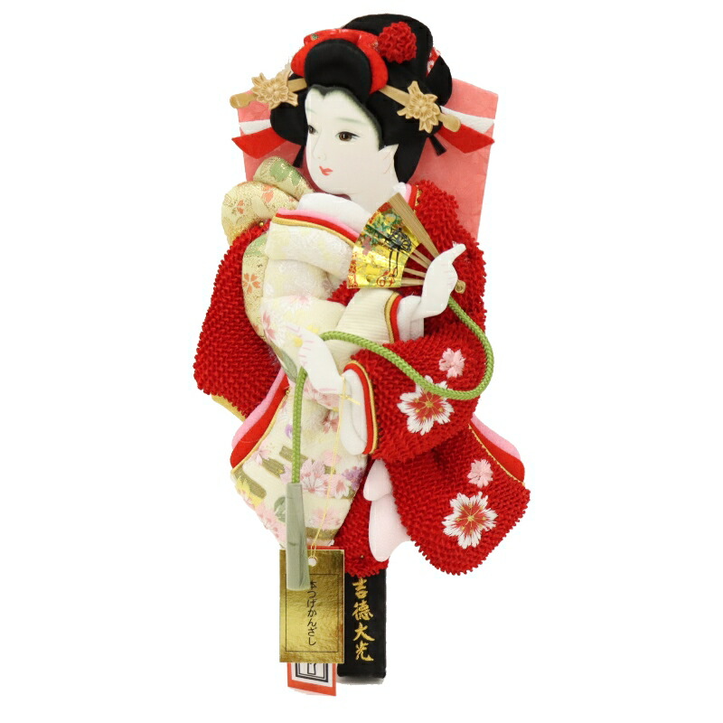 羽子板 羽子板単品 刺繍 8号 高さ26cm 鹿の子刺しゅう 吉徳大光 (2024-tst002) 押絵振袖羽子板 単品（羽子板のみ） お正月飾り