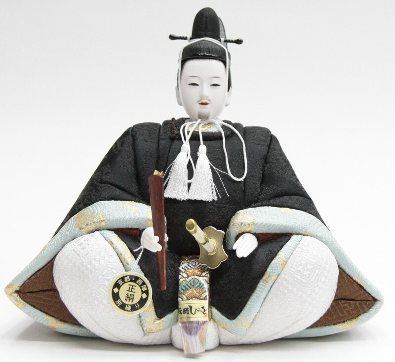 天神様人形 ケース入り 木目込み 座り大 菅原道真公 ya1007