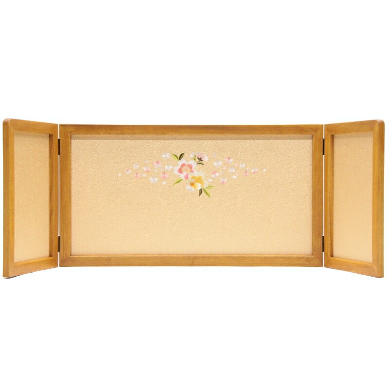 アウトレット品 雛人形屏風単品 13号華屏風 ケヤキ刺繍菱型桜倫光G 21ya1105 飾り幅目安90～100cm (A-111sb) インテリア ディスプレイ 見切処分品