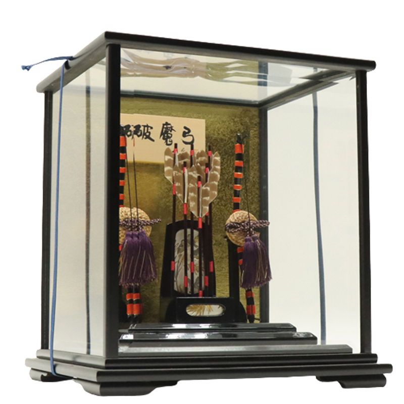 アウトレット品 正月飾り 破魔弓 ケース飾り 平やなぐい 幅29cm (24a-ya-0066) インテリア ディスプレイ 見切処分品