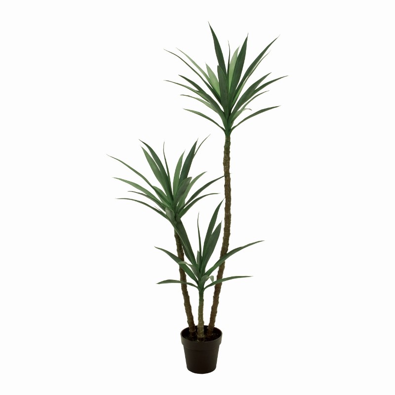 人工観葉植物 アガベポット 3本立 高さ150cm （P202-fg2812) （代引き不可） インテリアグリーン フェイクグリーン｜社人形会館店