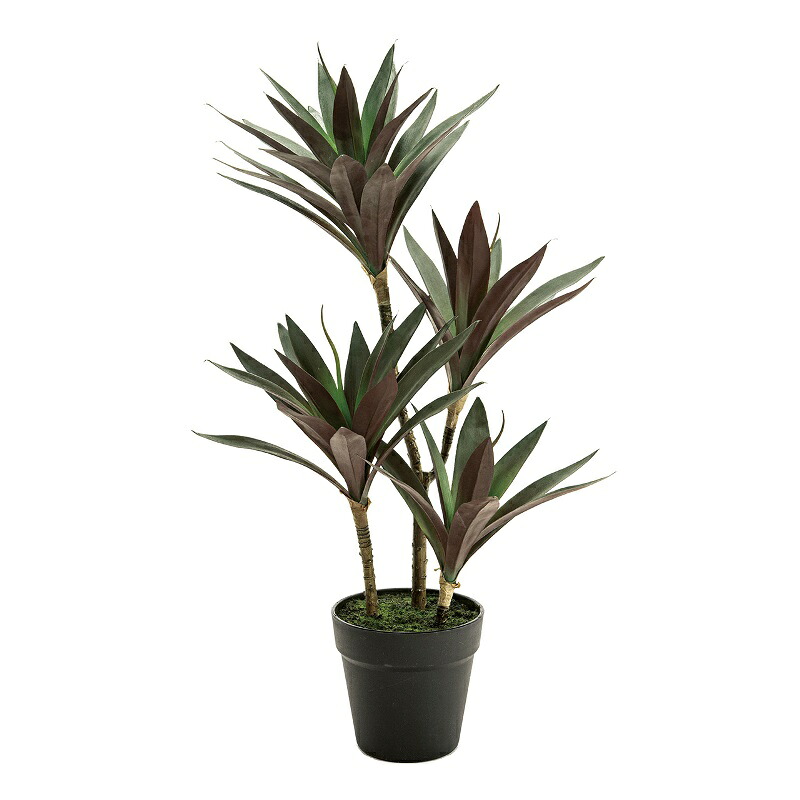 人工観葉植物 ワイルドユッカ ポット 光触媒加工 高さ65cm （P202-zv2970) （代引き不可） インテリアグリーン フェイクグリーン｜社人形会館店