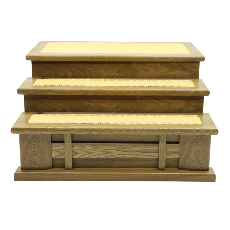 アウトレット品 雛人形 台単品 90cm 神代楡 三段飾り台 幅90cm (25a-ya-0216) インテリア ディスプレイ 見切処分品