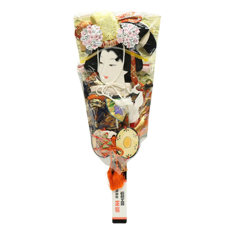 アウトレット品 正月飾り 羽子板 23号 浅妻 正絹 押絵羽子板 高さ73cm (25a-ya-0437) インテリア ディスプレイ 見切処分品|社人形会館店