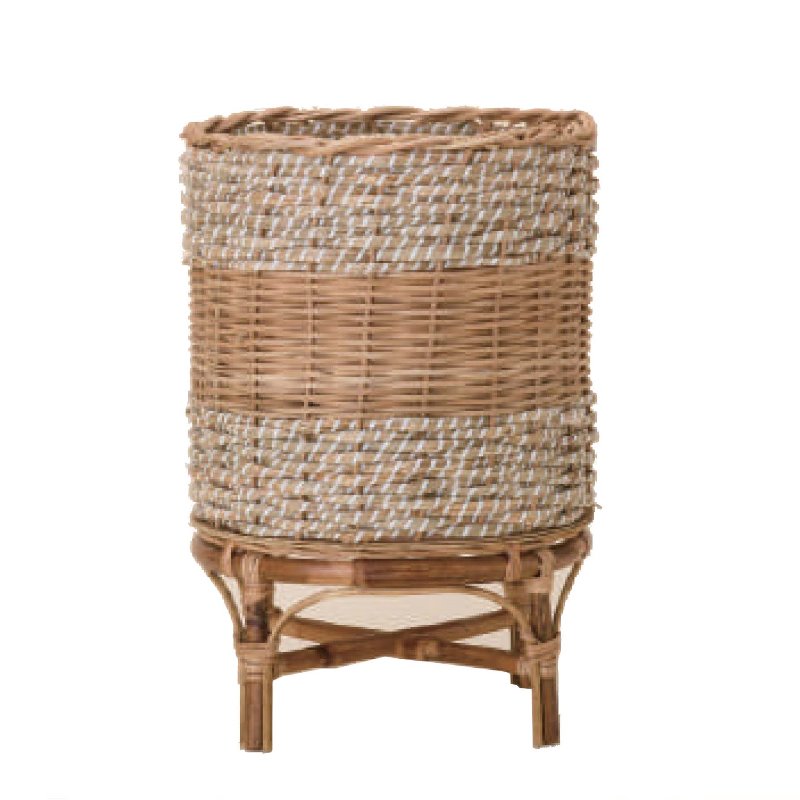 花・観葉植物用ポット ロイネ 44 BASKET （1個入り） 17003 底穴なし 防水インナー付属 （代引き不可） スタンド鉢カバー FARM (p295)