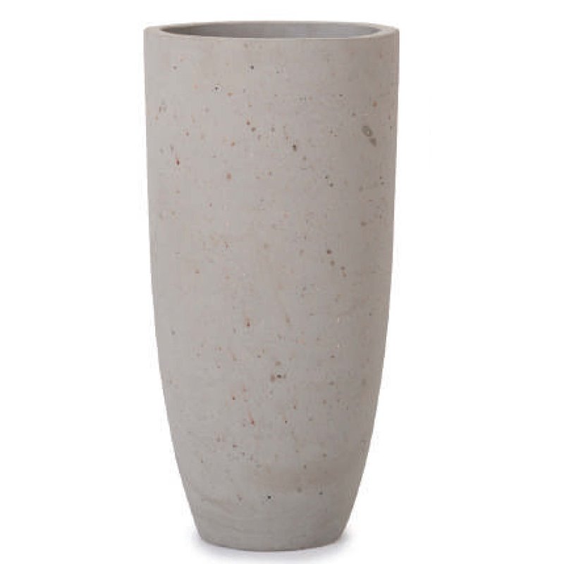 花・観葉植物用ポット コーテス ラウンドハイ M 32/B セメント（1個入り）ct-008b11e [KTp179] 中型ポット （代引き不可）ホテル・オフィスビル・店舗 インテリア エクステリア
