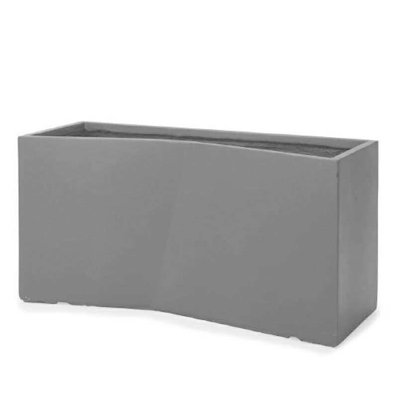 花・観葉草木用ポット 衣料繊維粘土 ラムダ スラントLS R 90/F 灰（1個入り口・入口）fm-1srh90e [KTp197] 特大プランター （代引っ張ること不可）旅人宿・事務室営造物・バス発着場 室内装飾 エクステリア