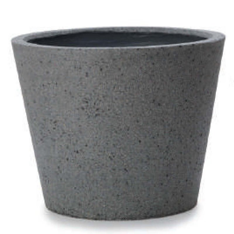 花・観葉植物用ポット ファイバーストーン コニック ラテルストーン M 49/B グレー（1個入り）fs-l01h49n [KTp101] 大型鉢カバー （代引き不可）ホテル・オフィスビル・店舗 インテリア エクステリア