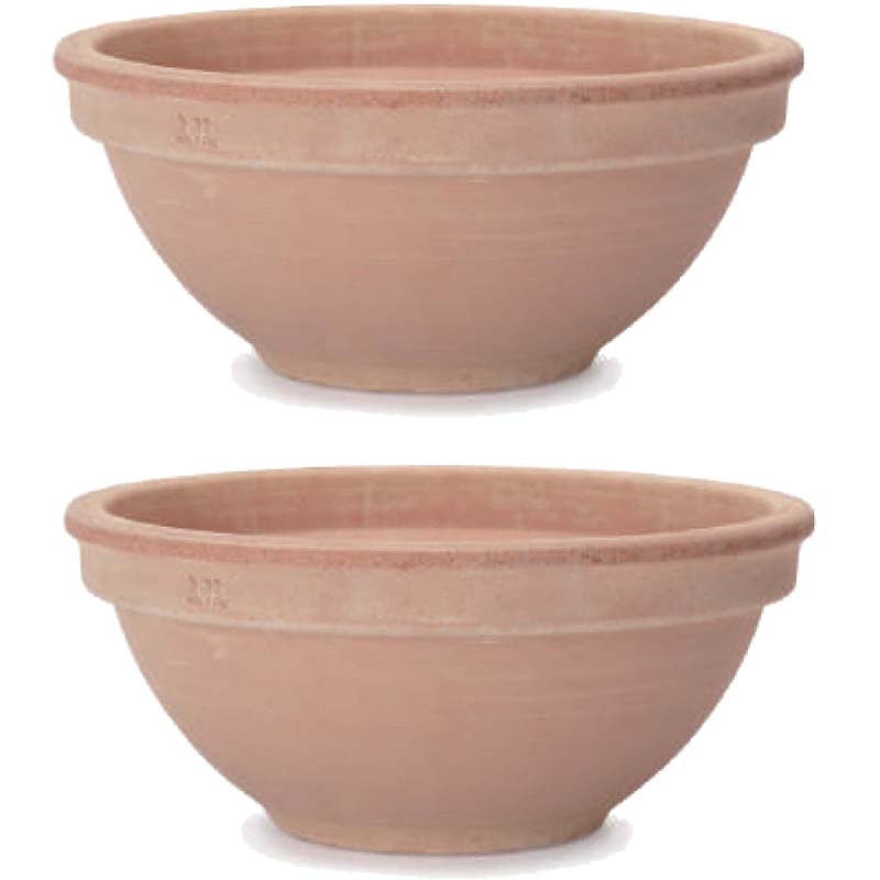 花・観葉植物用ポット イタリアンテラコッタ シクラミーノ アリーナ L 11号（2個入り）it-ww30332 [KTp313] 中型ポット （代引き不可）ホテル・オフィスビル・店舗 エクステリア インテリア