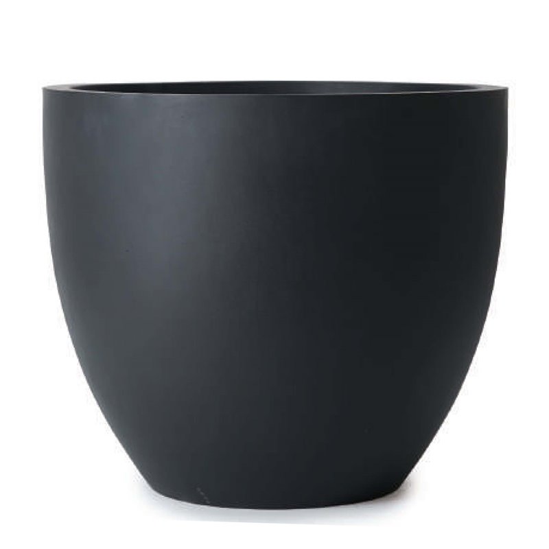 花・観葉草木用ポット マグナス ラウンド M 69/H 黒いこと（1個入り口・入口）kol-m2k069 [KTp33] 特大ポット （代引っ張ること不可）泊まり・事務室建造物・バス発着場 エクステリア 園地