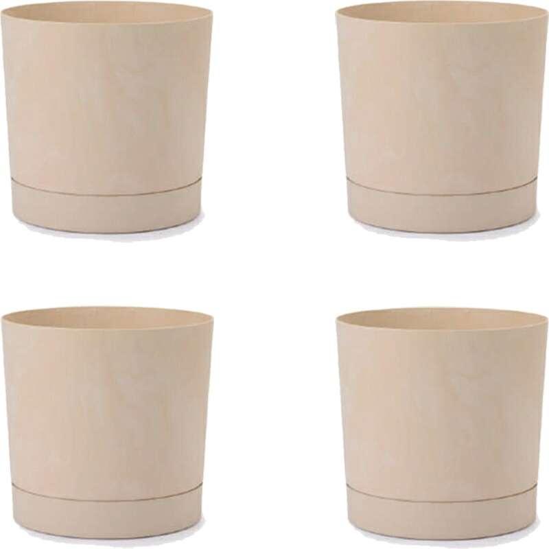 花・観葉草木用ポット プロスパー トゥーボ B S 24/A 皮膚軟化剤（4個入り口・入口）pp-tu1c24e [KTp251] 小型ポット 受皿付 （代引っ張ること不可）泊まり・事務所営造物・バス発着場 エクステリア 室内装飾 花・ガーデン・DIY-ガーデニング・農業-植木鉢・プランター