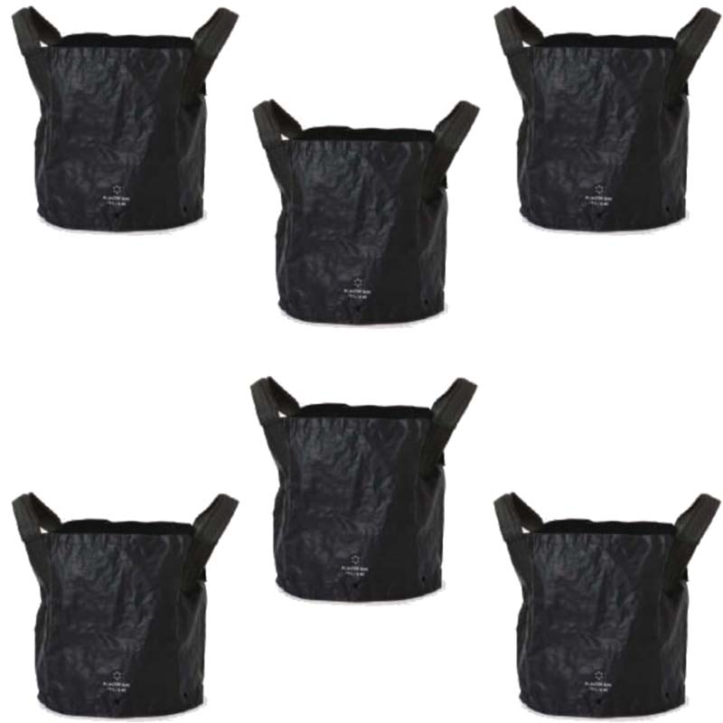 花・観葉植物用ポット プランターバッグ 45L ブラック（6個入り）pb-b1k0038 [KTp267] 園芸用品 （代引き不可）ホテル・オフィスビル・店舗 エクステリア ガーデン
