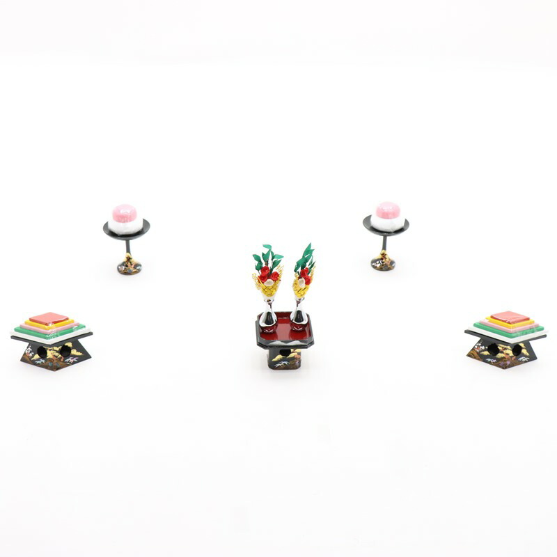 アウトレット品 雛人形 道具単品 雛道具3品セット 35号 黒塗り 3点(26a-ya-0413) インテリア ディスプレイ 見切処分品