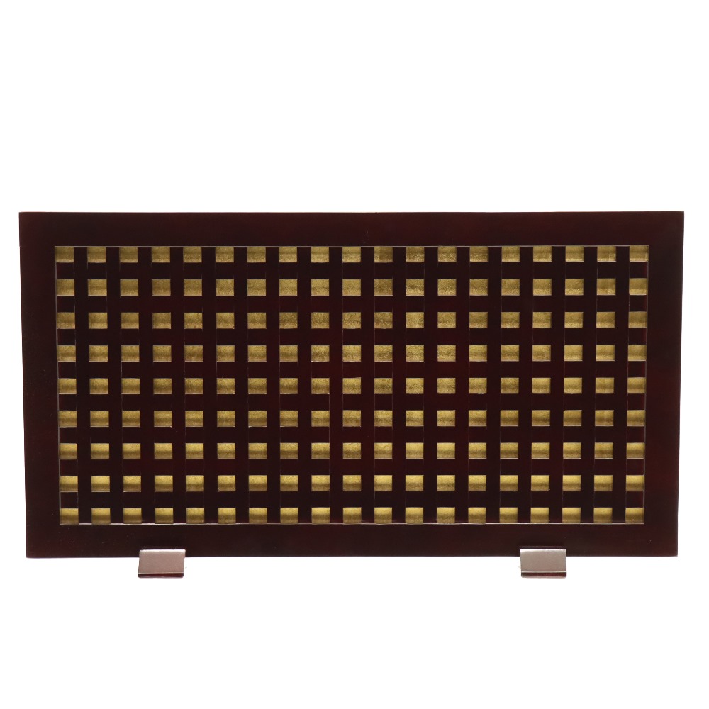 アウトレット品 屏風単品 衝立屏風 13号 エンジ塗り 格子 レトロ ア�
2000
�トスタンド 幅75cm (26a-ya-0934) インテリア ディスプレイ 見切処分品