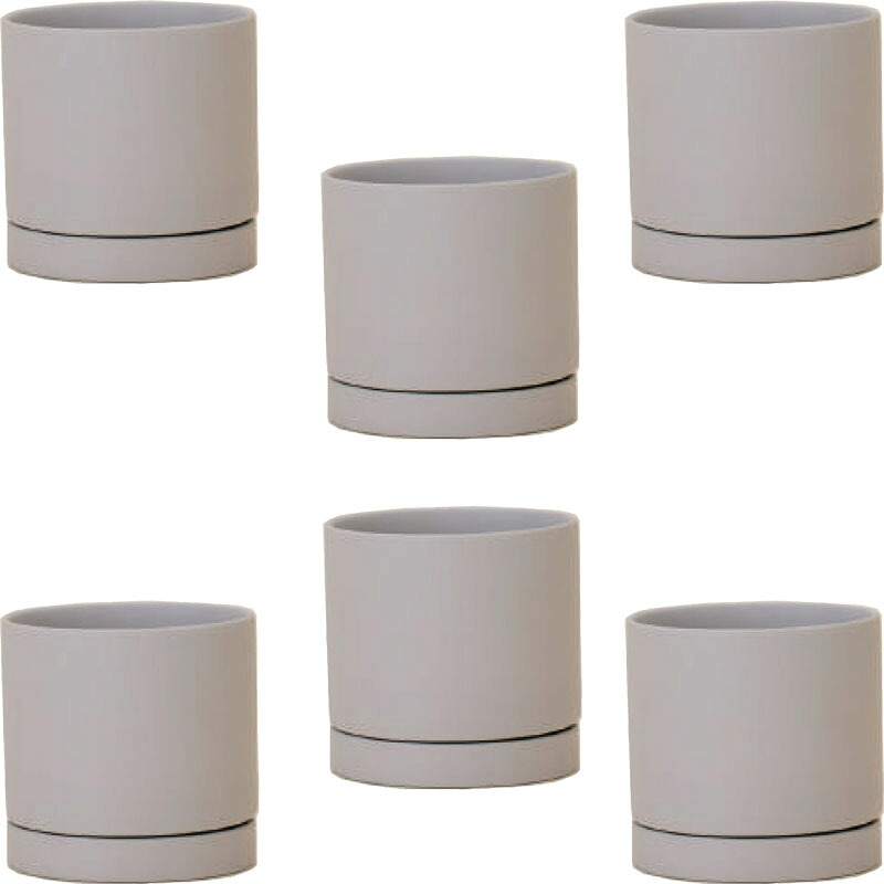 花・観葉植物用ポット ルーツ 11 H Ceramic POT (6個入り) 84054 底穴あり 受皿付き MIRAKANA ミニポット インテリア ディスプレイ【MIRAKANA】花・観葉植物用ポット ルーツ 11 H Ceramic POT (6個入り) 84054|社人形会館店