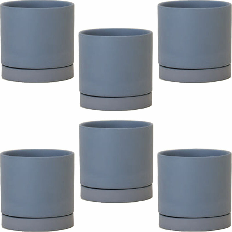 花・観葉植物用ポット ルーツ 11 B Ceramic POT (6個入り) 84056 底穴あり 受皿付き MIRAKANA ミニポット インテリア ディスプレイ【MIRAKANA】花・観葉植物用ポット ルーツ 11 B Ceramic POT (6個入り) 84056|社人形会館店