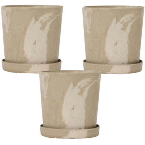 花・観葉草木用ポット ビオマーブル 24 B Ceramic POT （3個入り口・入口） 35018 底穴あり 受皿なし MIRAKANA 中型ポット 室内装飾 見せびらかす【MIRAKANA】花・観葉草木用ポット ビオマーブル 24 B Ceramic POT （3個入り口・入口） 35018