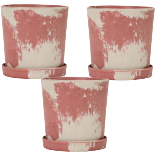花・観葉草木用ポット ビオマーブル 24 R Ceramic POT （3個入り口・入口） 35021 底穴あり 受皿なし MIRAKANA 中型ポット 室内装飾 見せびらかす【MIRAKANA】花・観葉草木用ポット ビオマーブル 24 R Ceramic POT （3個入り口・入口） 35021