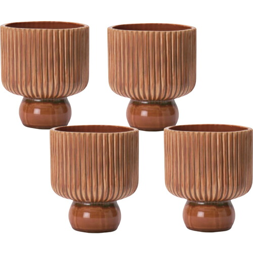 花・観葉草木用ポット マノン 14 R Ceramic POT （4個入り口・入口） 41038 底穴なし 鉢手合い MIRAKANA 小型鉢押しかぶせる 室内装飾 見せびらかす【MIRAKANA】花・観葉草木用ポット マノン 14 R Ceramic POT （4個入り口・入口） 41038