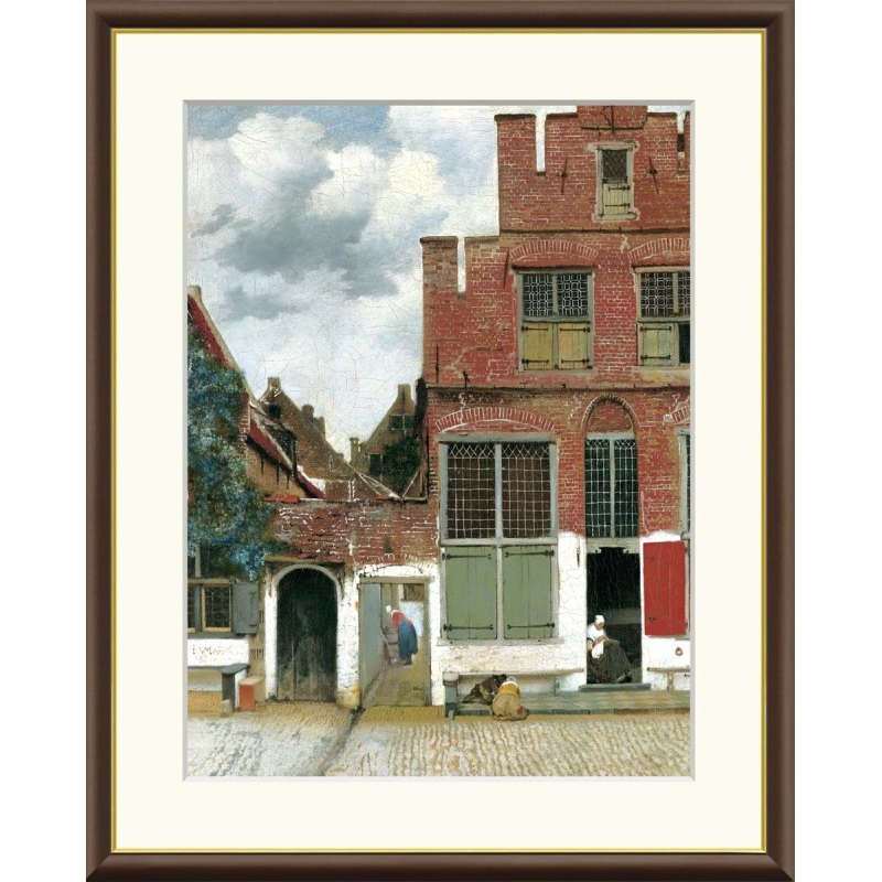 額絵 フェルメール デルフトの小路 f8・f6・f4サイズ 世界の名画シリーズ Vermeer gk-a5-j1004（p6） （J1-004） （代引き不可） 洋画 インテリア