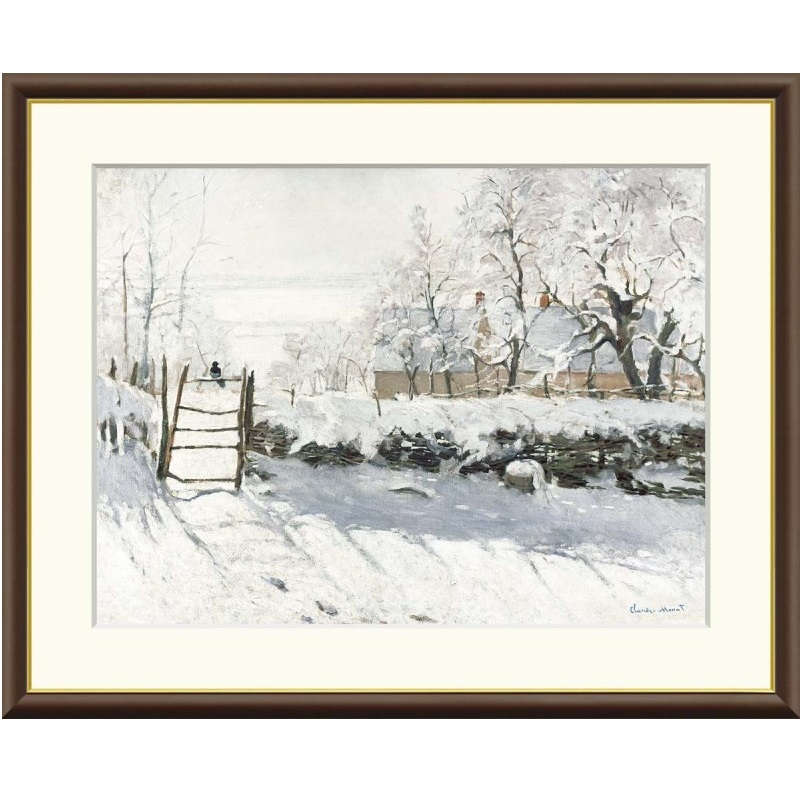 額絵 モネ カササギ f8・f6・f4サイズ 世界の名画シリーズ Monet gk-a5-j1026（p11） （J1-026） （代引き不可） 洋画 インテリア 6,320円