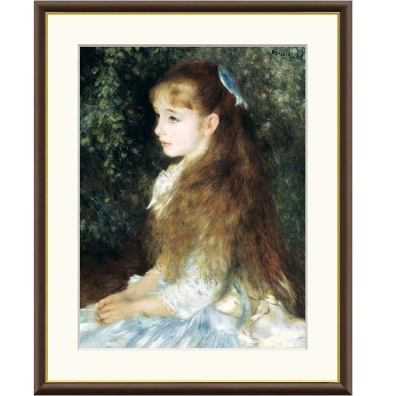 額絵 ルノワール イレーヌ・カーン・ダンヴェール嬢 f8・f6・f4サイズ 世界の名画シリーズ Renoir gk-a5-j1031（p12） （J1-031） （代引き不可） 洋画 インテリア｜社人形会館店