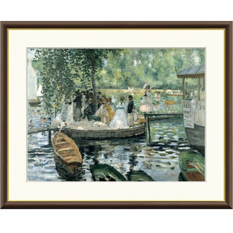 額絵 ルノワール ラ・グルヌイエール f8・f6・f4サイズ 世界の名画シリーズ Renoir gk-a5-j1040（p13） （J1-040） （代引き不可） 洋画 インテリア｜社人形会館店