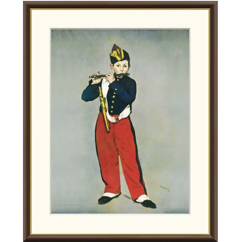 額絵 マネ 笛を吹く少年 f8・f6・f4サイズ 世界の名画シリーズ Manet gk-a5-j1041（p14） （J1-041） （代引き不可） 洋画 インテリア