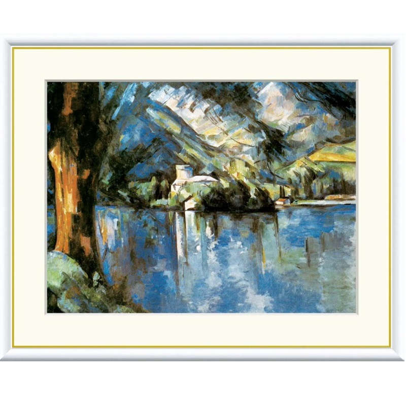 額絵 セザンヌ アヌシー湖 f8・f6・f4サイズ 世界の名画シリーズ Cezanne gk-a5-j1055(p17) (J1-055) (代引き不可) 洋画 インテリア