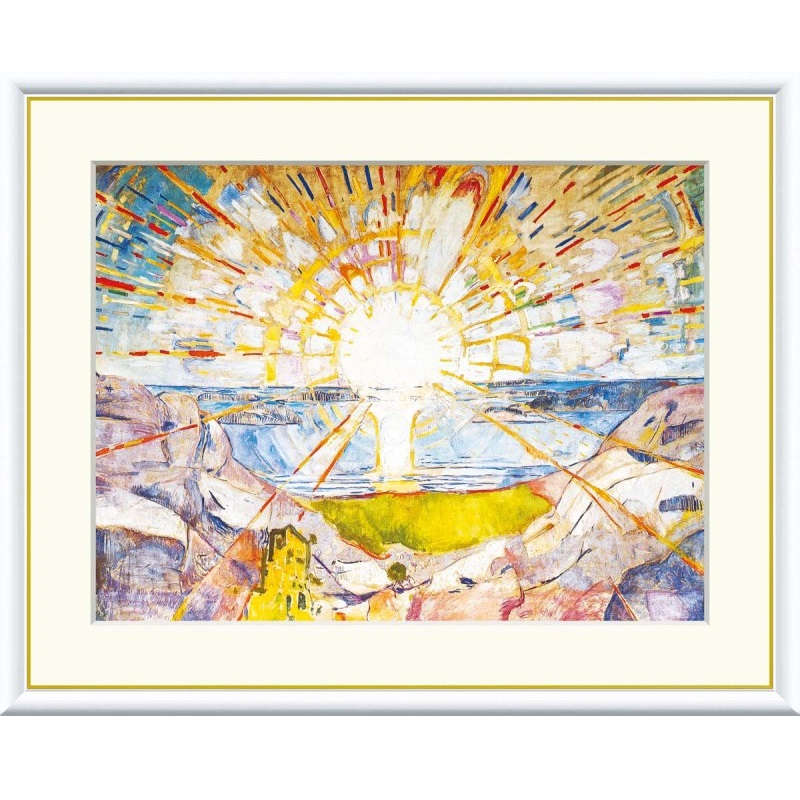 額絵 ムンク 太陽 f8・f6・f4サイズ 世界の名画シリーズ Munch gk-a5-j1113（p28） （J1-113） （代引き不可） 洋画 インテリア