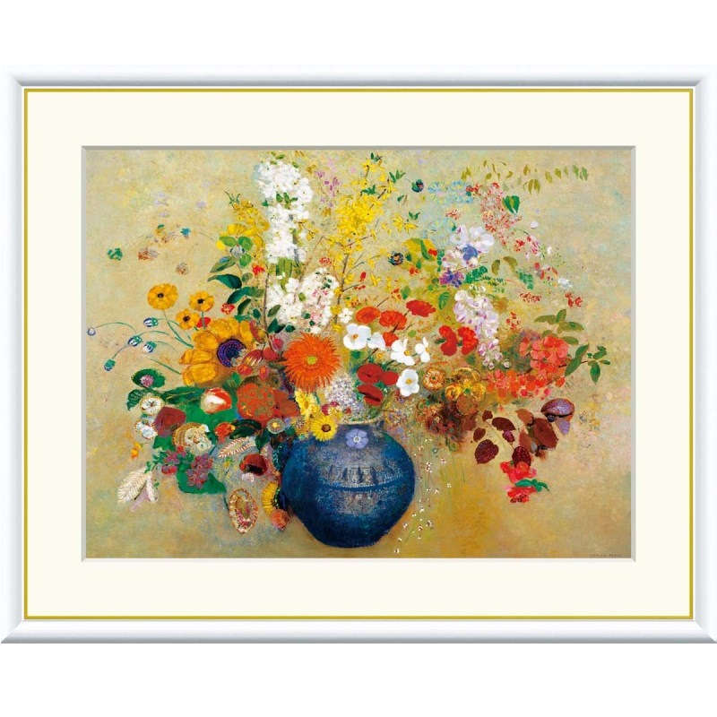 額絵 ルドン 花 f8・f6・f4サイズ 世界の名画シリーズ Redon gk-a5-j1155（p37） （J1-155） （代引き不可） 洋画 インテリア