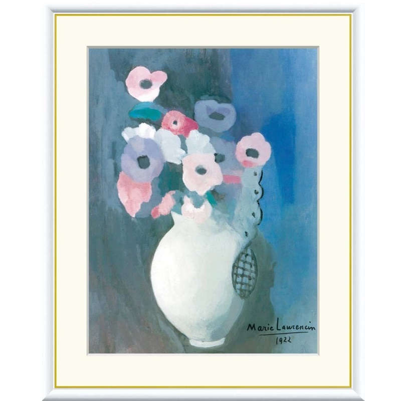 額絵 ローランサン 花 f8・f6・f4サイズ 世界の名画シリーズ Laurencin gk-a5-j1172（p40） （J1-172） （代引き不可） 洋画 インテリア｜社人形会館店