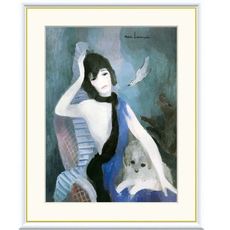 額絵 ローランサン ココ・シャネルの肖像 f8・f6・f4サイズ 世界の名画シリーズ Laurencin gk-a5-j1174（p40） （J1-174） （代引き不可） 洋画 インテリア｜社人形会館店
